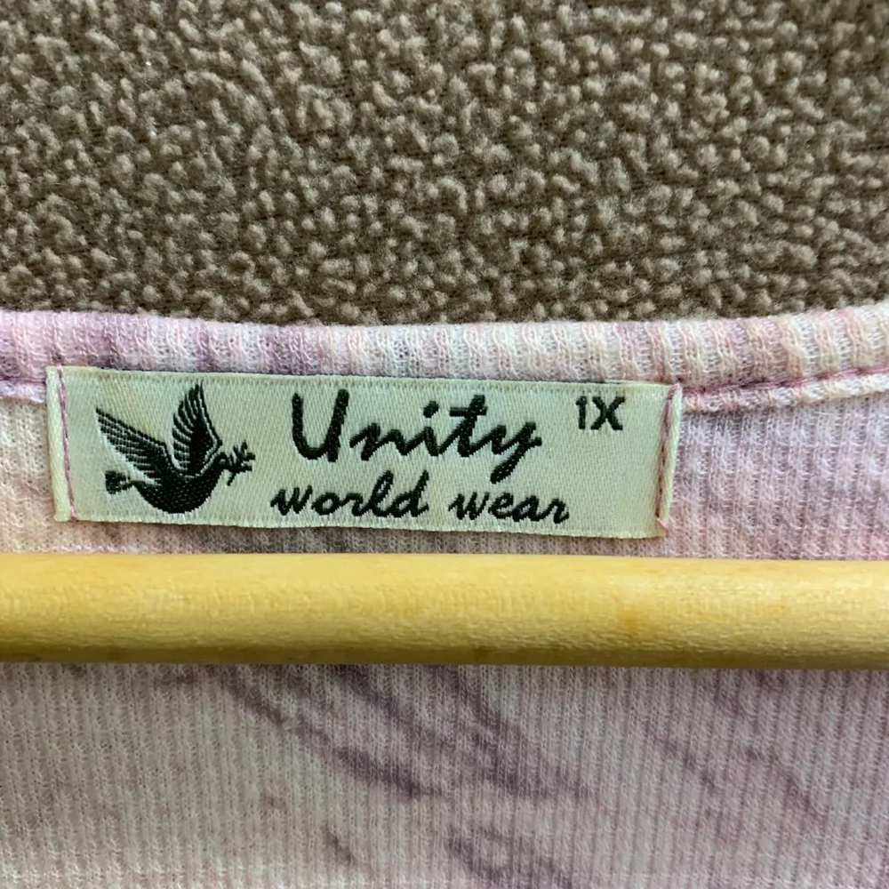 B03-Women's Unity World Wear Blouse, 1X, Pink VTG vintage - Picture 4 of 6